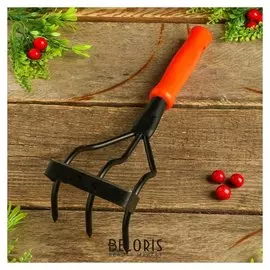 Рыхлитель-полольник, длина 29 см, 3 зубца, пластиковая ручка, «Дачник»