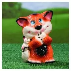 Садовая фигура "Кот филя", рыжий, 24 см