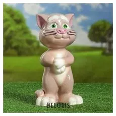 Садовая фигура "Котик серый", 27х14х10,5см