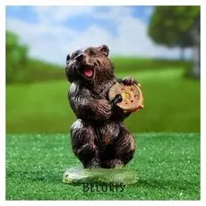 Садовая фигура "Медведь с бубном"