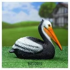 Садовая фигура "Пеликан малый" 24х13х18см