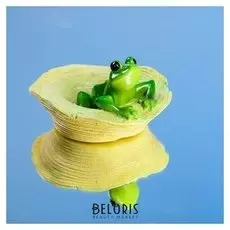 Садовая фигура плавающая "Лягушка на шляпе" 16*16*12 см