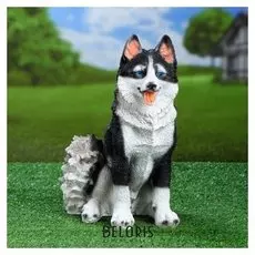 Садовая фигура "Собака хаски" 27х20х37см