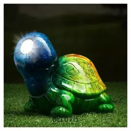 Садовый светильник "Черепаха" на солнечной батарее, 13 см