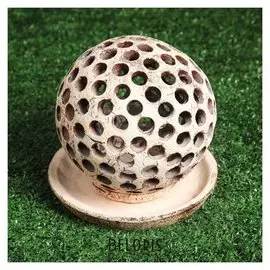 Садовый светильник "Шар", шамот