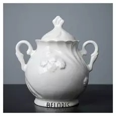 Сахарница "Белый лебедь" белая, 0,5 л