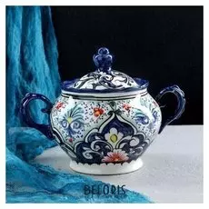 Сахарница фарфоровая риштан