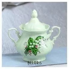 Сахарница "Камелия" ментол, цветы, 0,5 л