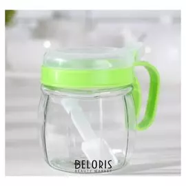 Сахарница с ложкой «Милана», 350 мл, 10,5×12×8,5 см