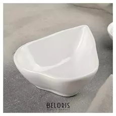 Салатник "Груша" 15х11,5х5см, цвет белый