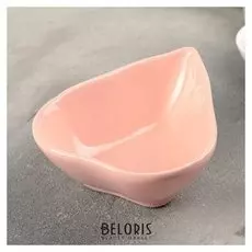 Салатник "Груша" 15х11,5х5см, цвет розово-оранжевый