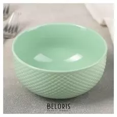 Салатник «Эмма», 450 мл 13,8x7 см, цвет мятный