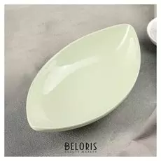 Салатник "Лада" 24,5х13,5х5 см, цвет зеленый