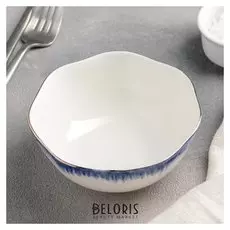 Салатник "Медуза", 12 см, цвет синий