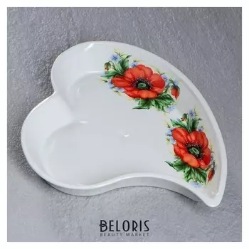 Салатник "Сердце" белый