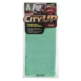 Салфетка Cityup са-126, 35 х 40 см, микрофибра, плетеная, особопрочная