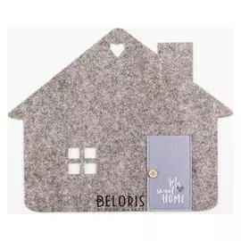 Салфетка декоративная "Sweet Home" 35 х 30 см, 100% п/э, фетр