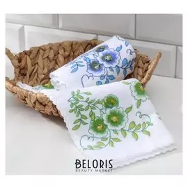 Салфетка для уборки большая «Цветы», 30×70 см