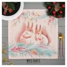 Салфетка "Этель" Pink Magic (Вид 3) 40х40см, 100% хл, саржа 190 гр/м2