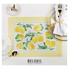 Салфетка на стол "Лимонная экзотика" 30 х 40 см, 100 % п/э, оксфорд 420 г/м2