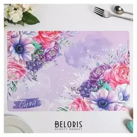 Салфетка на стол "Сияй", материал пвх, 43х28 см