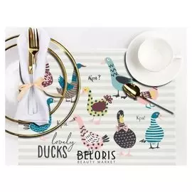 Салфетка на стол «Уточки», 29 × 40 см