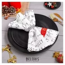 Салфетка с декоративным кольцом "Merry Xmas", размер 35х35 см