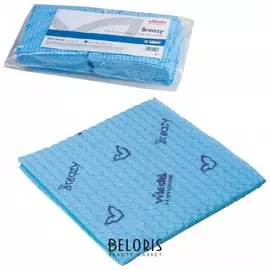 Салфетка Vileda "Бризи", комплект 25 шт., объемное микроволокно, голубая, 35х35 см