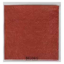 Салфетки бумажные, однотонные, выбит рисунок, набор 20 шт.