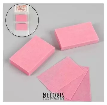 Салфетки для маникюра, безворсовые, 50 шт, цвет розовый