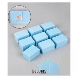 Салфетки для маникюра, безворсовые, плотные, 560 шт, цвет голубой