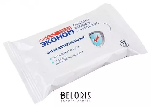 Салфетки влажные Эконом Smart, антибактериальные