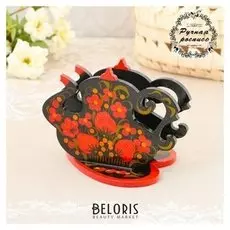 Салфетница «Чайник», хохлома