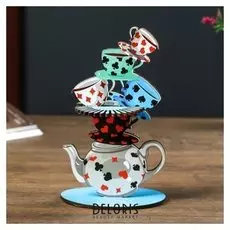 Салфетница "Чашки" набор 4 детали