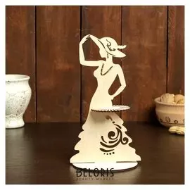 Салфетница «Дама в шляпе», 24×13×0,3 см