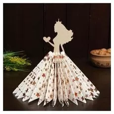 Салфетница "Девушка с сердцем"