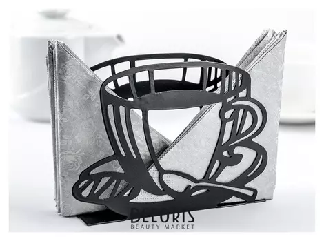 Салфетница "Кофе", цвет чёрный