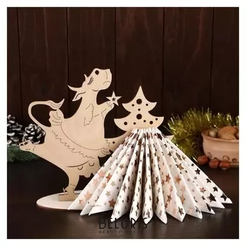 Салфетница "Корова на коньках", 23,5×28×0,3 см