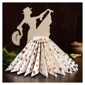 Салфетница «Танцовщица в шляпке», 24×17×0,3 см