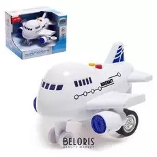 Самолёт инерционный «Пассажирский», световые и звуковые эффекты