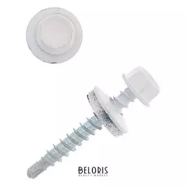 Саморезы кровельные 4.8х35 Ral9003, белый, 200 шт.