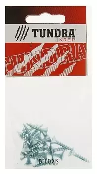 Саморезы универсальные Tundra Krep, 4.5х20 мм, цинк, потай, 18 шт.