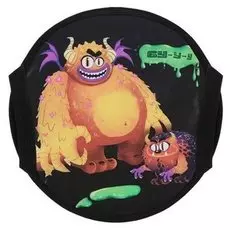 Санки-ледянки, круглые, D=35 см, тент, «Monster»