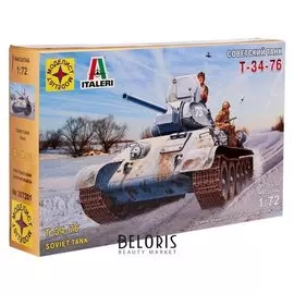 Сборная модель «Советский танк Т-34-76», масштаб 1:72
