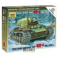 Сборная модель Советский тяжёлый танк КВ-1 образец 1940 г.