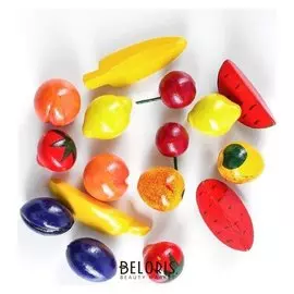 Счётный материал «Фрукты крашеные» набор 16 шт.