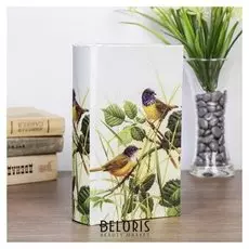 Сейф-книга "Синички", обита шёлком