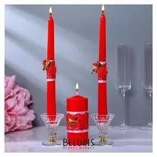 Семейный очаг "Августа", бело-красный