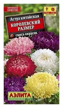 Семена Астра китайская - смесь окрасок "Королевский размер"
