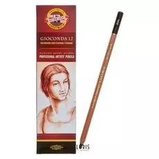 Сепия в карандаше 4.2 мм набор 12 штук, Koh-i-noor Gioconda 8804, темно-коричневая